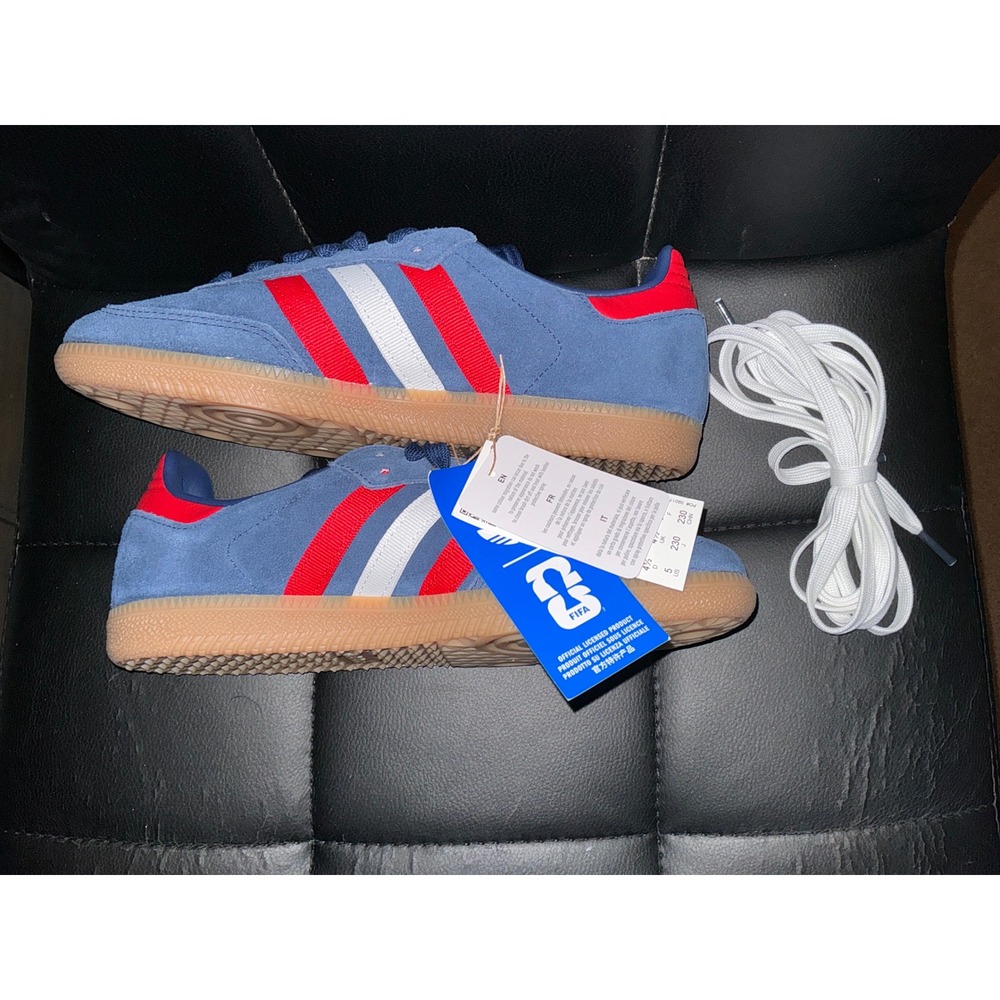 Adidas Samba OG Night Indigo Better Scarlet Suede Sneakers IH6828 Size 5